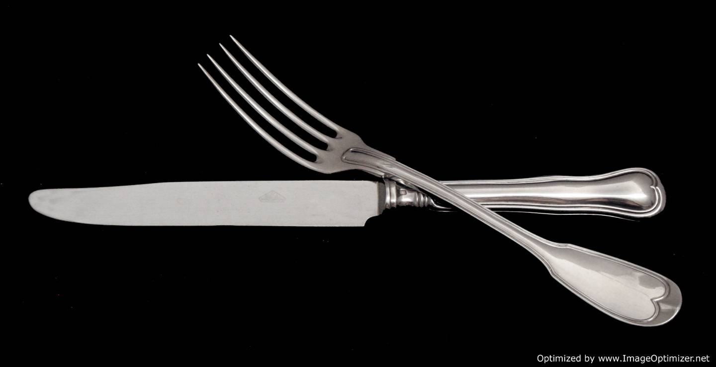 antiquefrenchsterlingsilverflatwareset-dinnerfork-knife-1004